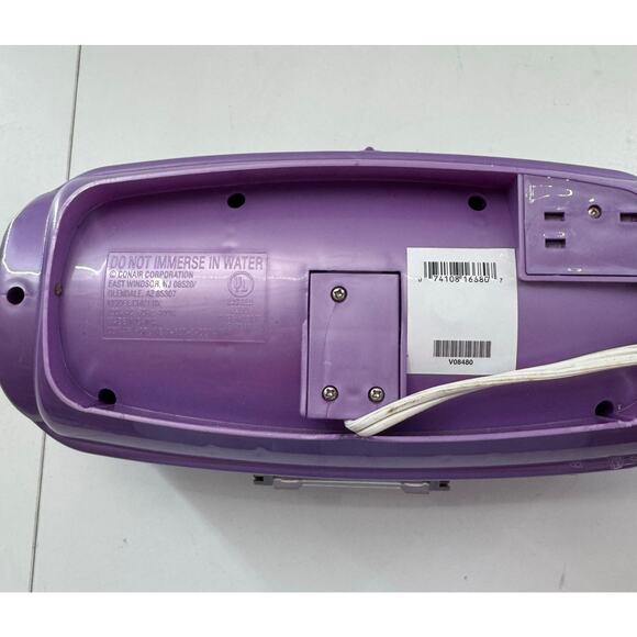 Conair ION Shine Purple Hot Rollers 12 Flocked Curlers with Clips TESTED WORKING - Picture 5 of 5